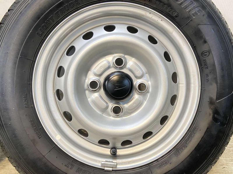 ブリヂストン K370 145/80R12 80/78LT /ダイハツ純正  4.0J+ 100-4穴 4本