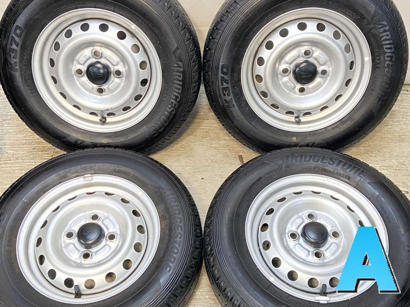 ブリヂストン K370 145/80R12 80/78LT /ダイハツ純正  4.0J+ 100-4穴 4本
