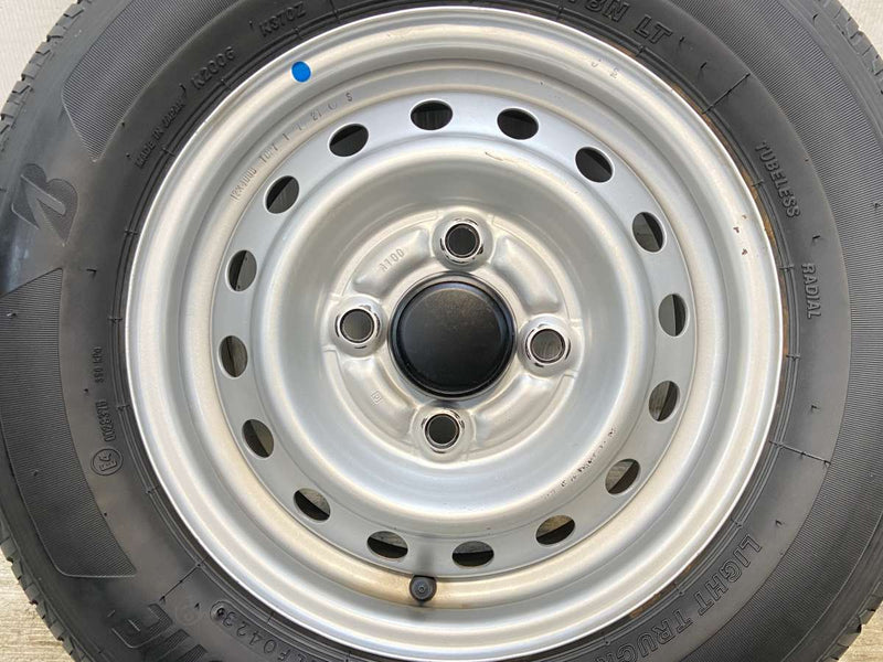 ブリヂストン K370 145/80R12 80/78LT /　 TOPY A10D 4.0J+ 100-4穴 4本