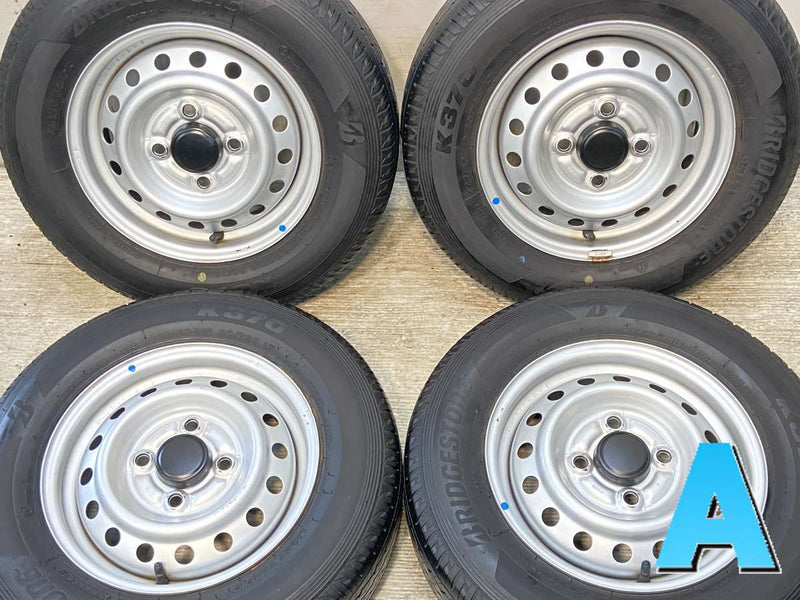 ブリヂストン K370 145/80R12 80/78LT /　 TOPY A10D 4.0J+ 100-4穴 4本