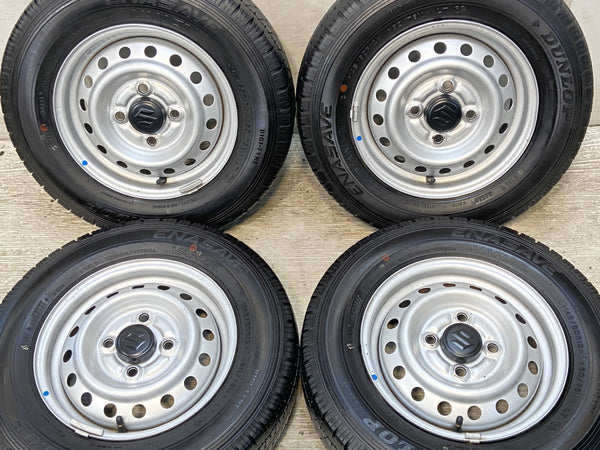 ダンロップ エナセーブ VAN01 145/80R12 80/78LT /スズキ純正  4.0J+ 100-4穴 4本