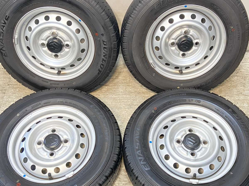 ダンロップ エナセーブ VAN01 145/80R12 80/78LT /スズキ純正  4.0J+ 100-4穴 4本