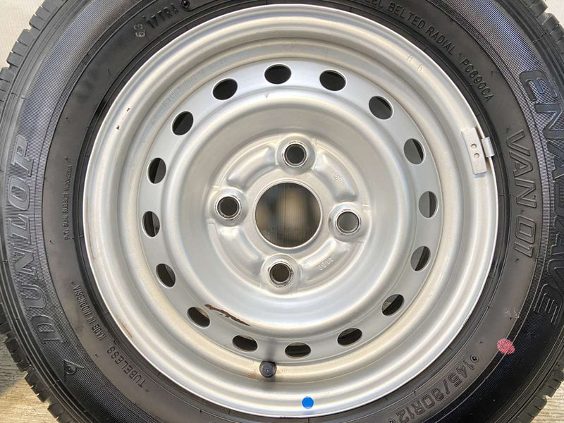 ダンロップ エナセーブ VAN01 145/80R12 80/78LT /　 TOPY A10D 4.0J+ 100-4穴 4本