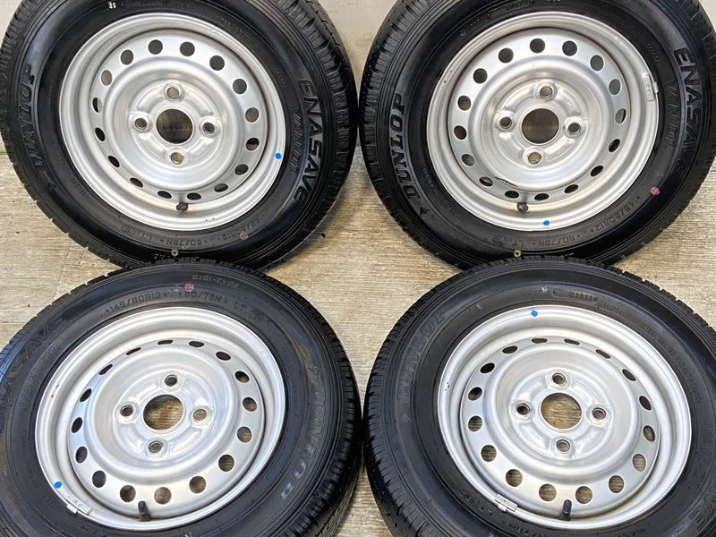 ダンロップ エナセーブ VAN01 145/80R12 80/78LT /　 TOPY A10D 4.0J+ 100-4穴 4本