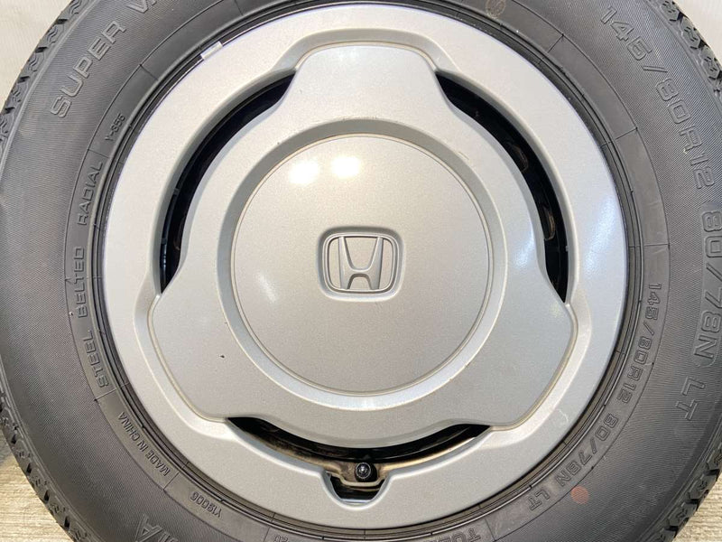 ヨコハマ スーパーバン 356 145/80R12 80/78LT /ホンダ純正  4.0J+ 100-4穴 4本