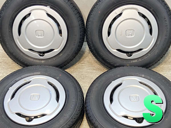 ヨコハマ スーパーバン 356 145/80R12 80/78LT /ホンダ純正  4.0J+ 100-4穴 4本