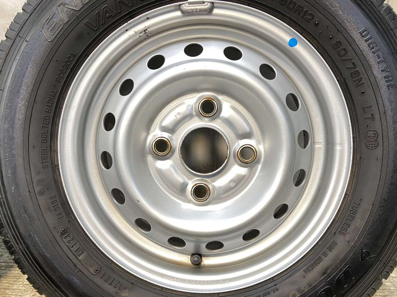 ダンロップ エナセーブ VAN01 145/80R12 80/78LT /スズキ純正  4.0J+ 100-4穴 4本