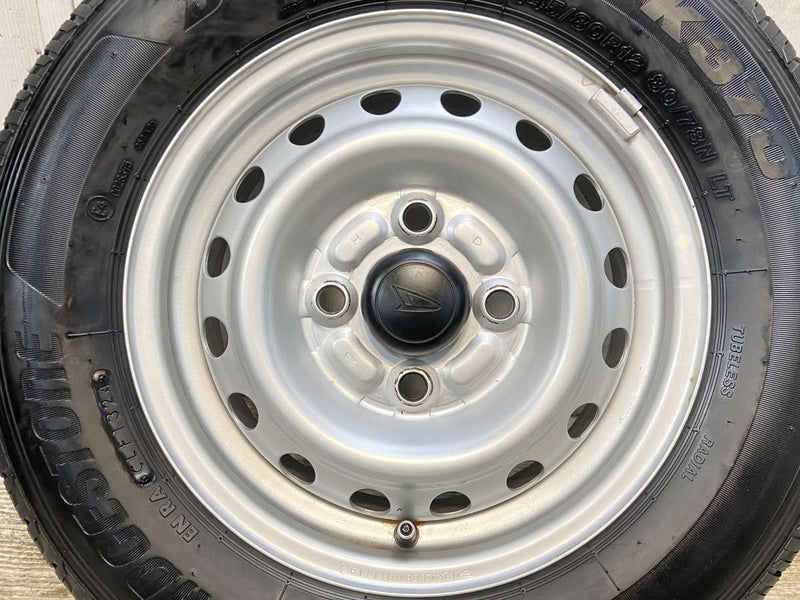 ブリヂストン K370 145/80R12 80/78LT /ダイハツ純正  4.0J+ 100-4穴 4本