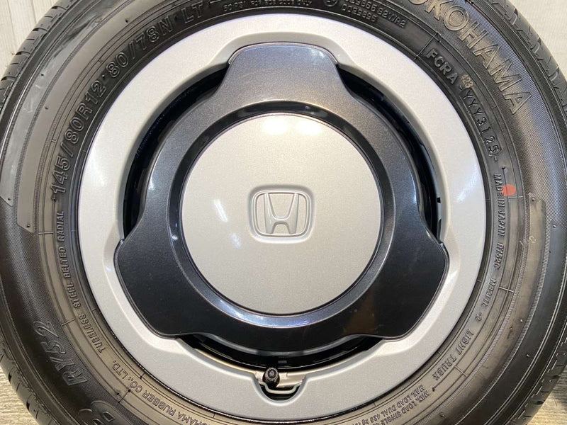 ヨコハマ JOB RY52 145/80R12 80/78LT /ホンダ純正  4.0J+ 100-4穴 4本