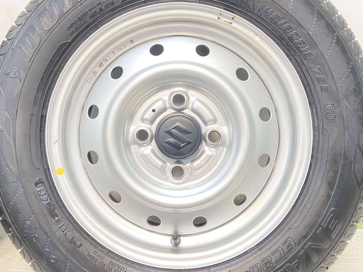ダンロップ エナセーブ EC204 145/80R13 /スズキ純正 4.0J+ 100-4穴 4 