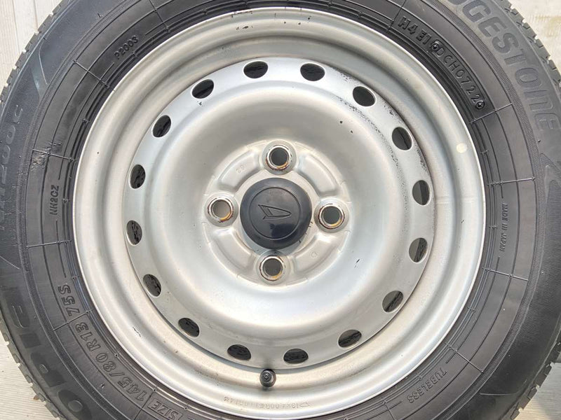 ブリヂストン エコピア NH200C 145/80R13  /ダイハツ純正  4.0J+ 100-4穴 4本