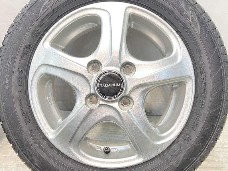 ダンロップ エナセーブ EC204 155/65R13  /　 BALMINUM 4.0J+45 100-4穴 4本