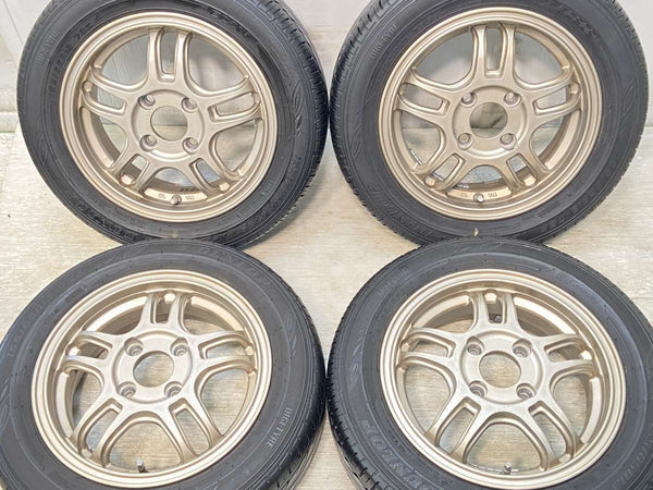 ダンロップ EC202 155/65R13  /　  4.5J+42 100-4穴 4本