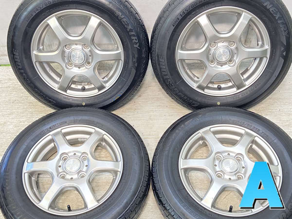 ブリヂストン ネクストリー 145/80R13  /　 LAYCEA 02 4.0J+42 100-4穴 4本