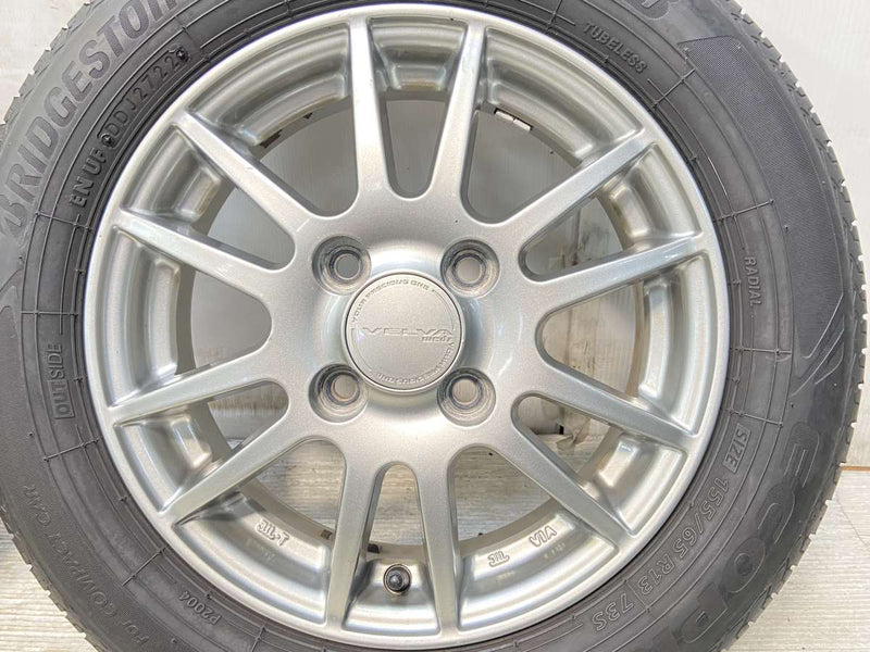 ブリヂストン エコピア NH200C 155/65R13  /　 VELVA 4.0J+42 100-4穴 4本