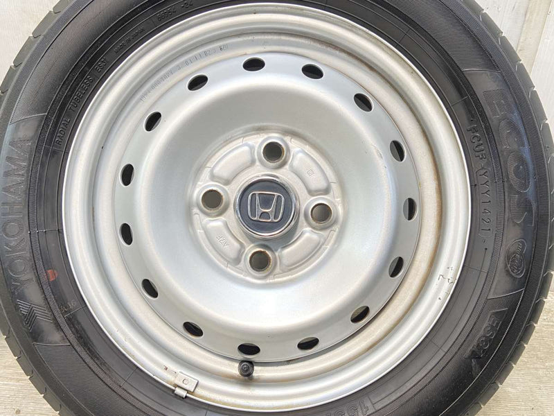 ヨコハマ エコス ES31 155/65R13  /ホンダ純正 A7F 4.0J+ 100-4穴 4本