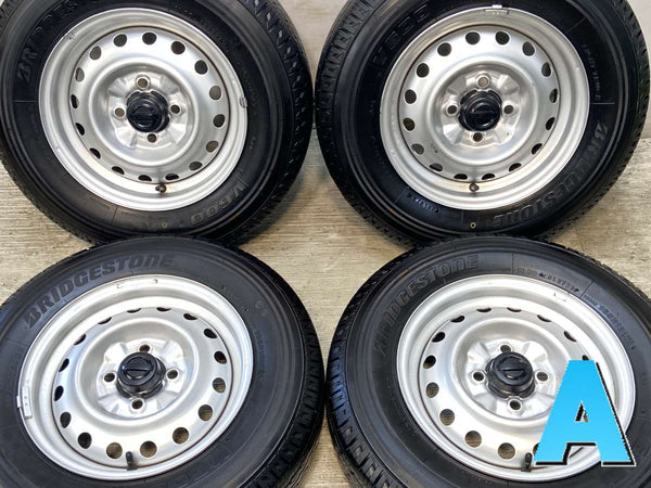 ブリヂストン V600 165R13 6PR /日産純正  5.0J+ 100-4穴 4本