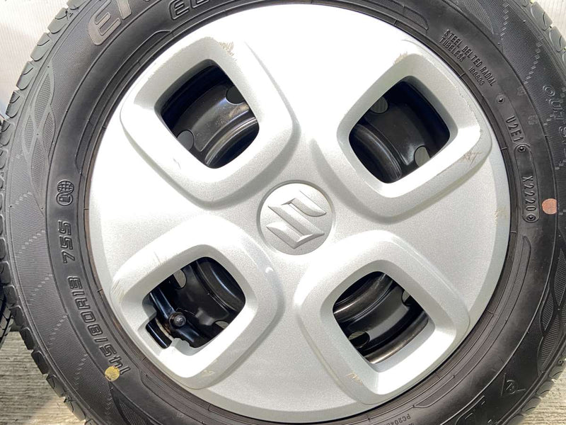 ダンロップ エナセーブ EC204 145/80R13  /スズキ純正  4.0J+ 100-4穴 4本