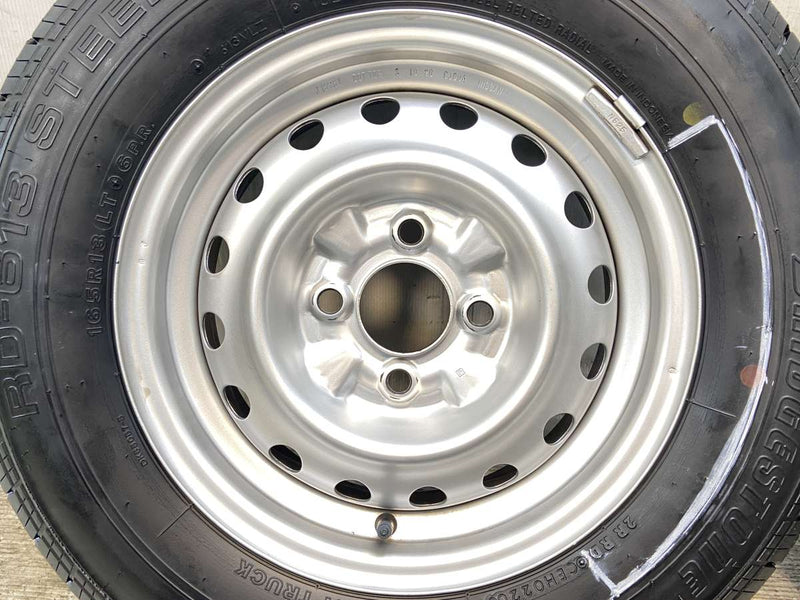 ブリヂストン RD-613 STEEL 165R13 6PR /日産純正  5.0J+ 100-4穴 4本