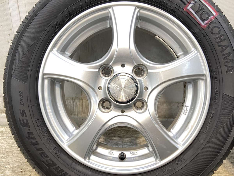ヨコハマ ブルーアースES32 155/65R13  /　 VIOLENTO 4.0J+42 100-4穴 4本