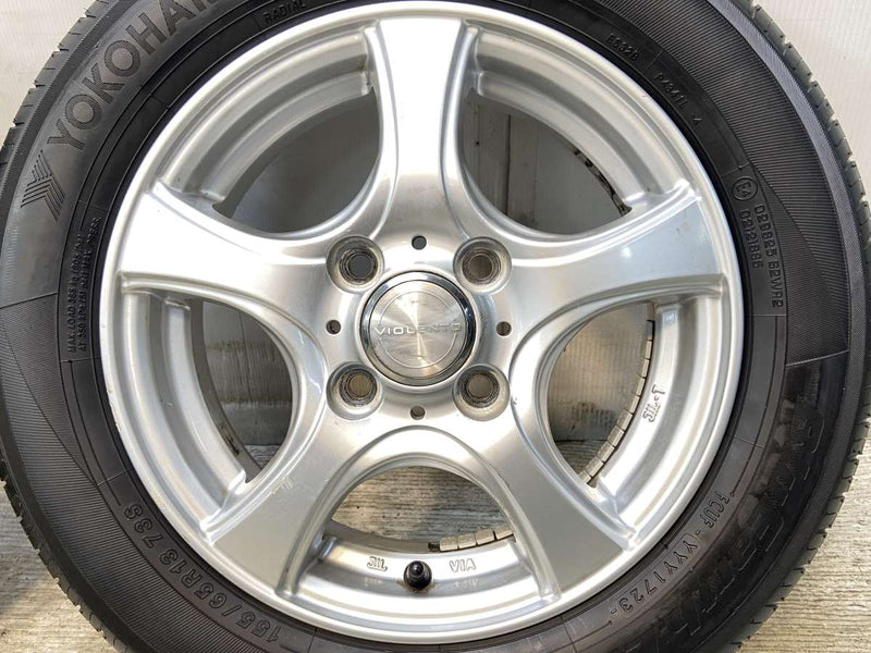 ヨコハマ ブルーアースES32 155/65R13  /　 VIOLENTO 4.0J+42 100-4穴 4本