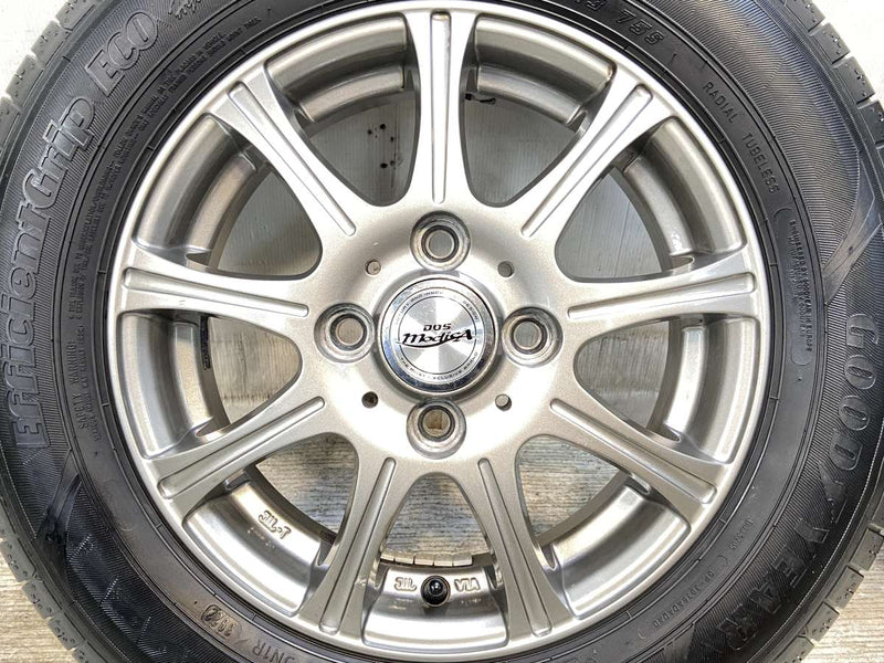 グッドイヤー エフィシェント グリップ ECO ハイブリット EG01 145/80R13  /　 DOS 4.0J+45 100-4穴 4本