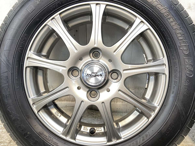 グッドイヤー エフィシェント グリップ ECO ハイブリット EG01 145/80R13  /　 DOS 4.0J+45 100-4穴 4本