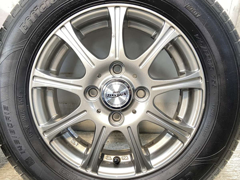 グッドイヤー エフィシェント グリップ ECO ハイブリット EG01 145/80R13  /　 DOS 4.0J+45 100-4穴 4本