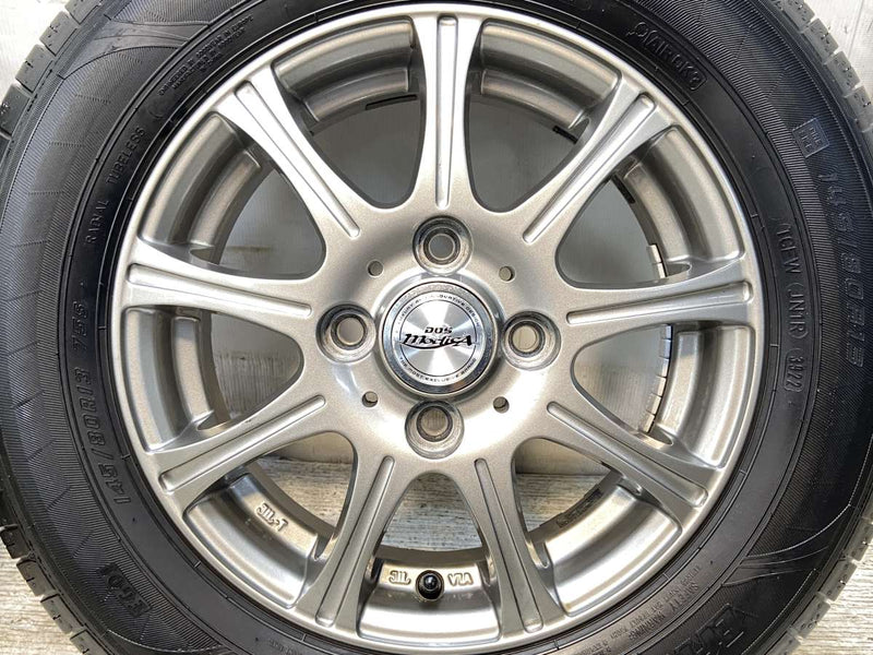 グッドイヤー エフィシェント グリップ ECO ハイブリット EG01 145/80R13  /　 DOS 4.0J+45 100-4穴 4本