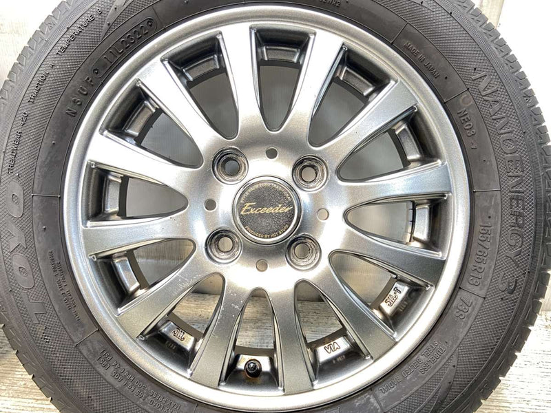 トーヨータイヤ ナノエナジー3 155/65R13  /　 エクシーダー 4.0J+45 100-4穴 4本