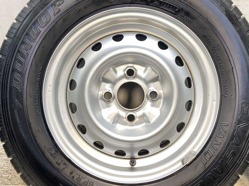 ダンロップ エナセーブ VAN01 165R13 6PR /日産純正  5.0J+ 100-4穴 4本