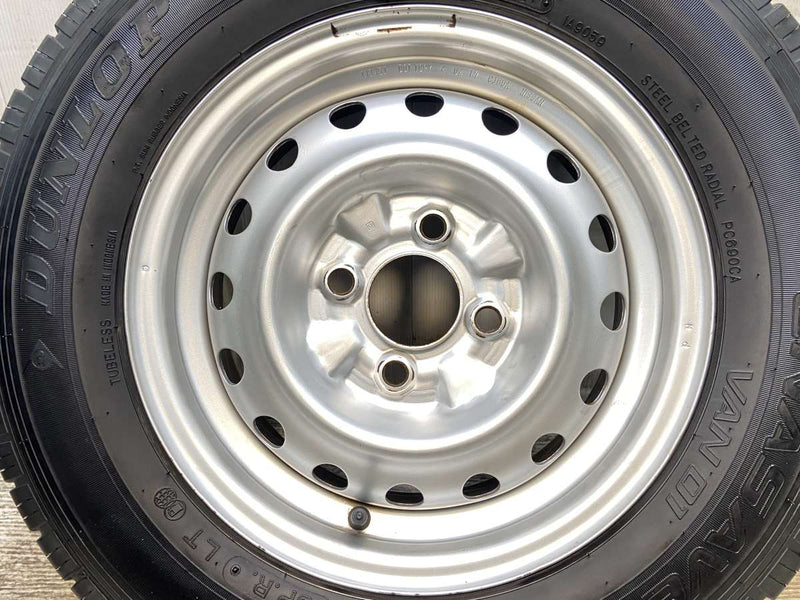 ダンロップ エナセーブ VAN01 165R13 6PR /日産純正  5.0J+ 100-4穴 4本