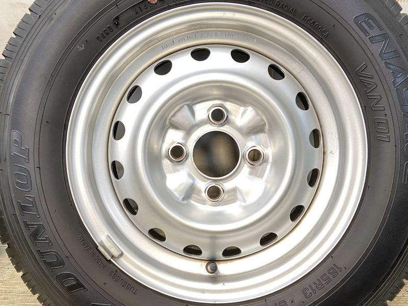 ダンロップ エナセーブ VAN01 165R13 6PR /日産純正  5.0J+ 100-4穴 4本