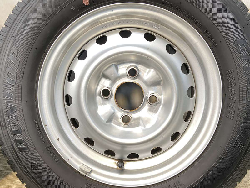 ダンロップ エナセーブ VAN01 165R13 6PR /日産純正  5.0J+ 100-4穴 4本