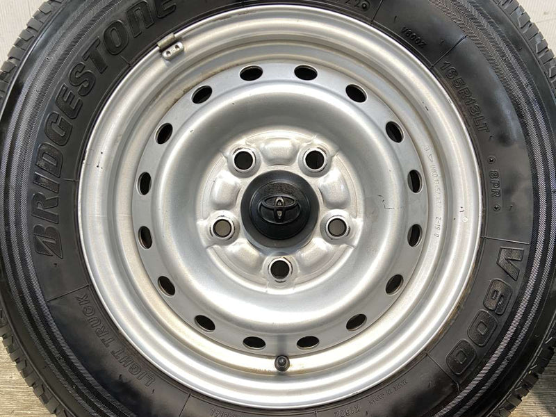 ブリヂストン V600 165R13 8PR /ダイハツ純正  5.0J+ 114.3-5穴 4本