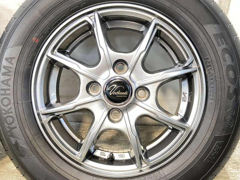 ヨコハマ エコス ES31 145/80R13  /　 ヴェルサンディー 4.0J+45 100-4穴 4本