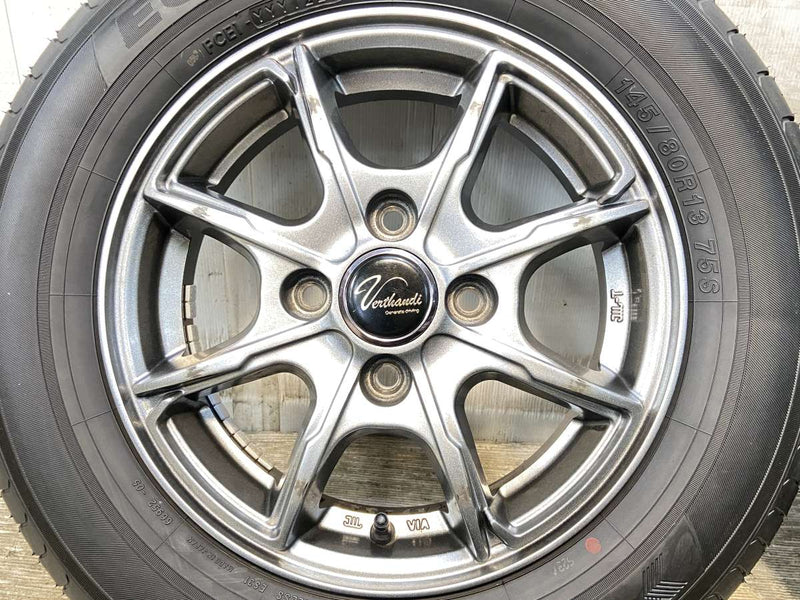 ヨコハマ エコス ES31 145/80R13  /　 ヴェルサンディー 4.0J+45 100-4穴 4本
