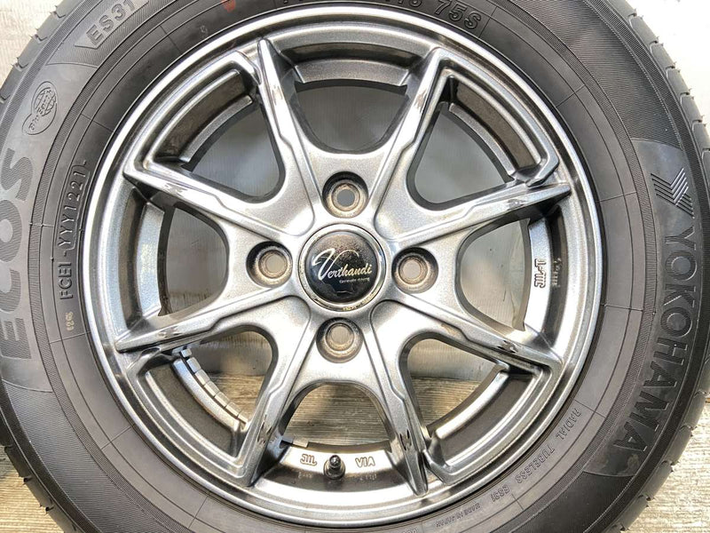 ヨコハマ エコス ES31 145/80R13  /　 ヴェルサンディー 4.0J+45 100-4穴 4本