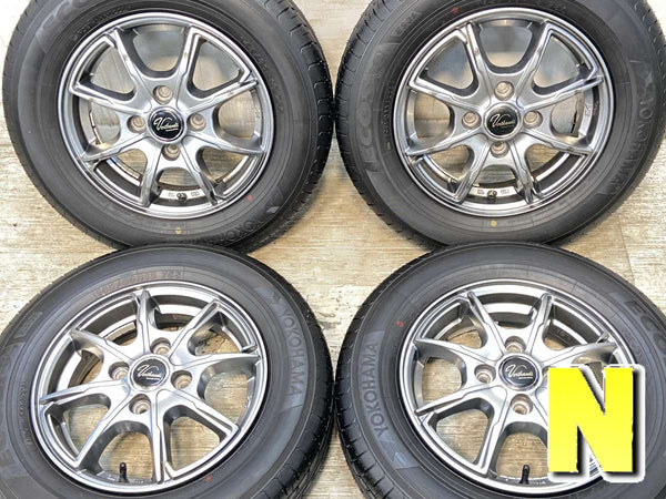 ヨコハマ エコス ES31 145/80R13  /　 ヴェルサンディー 4.0J+45 100-4穴 4本