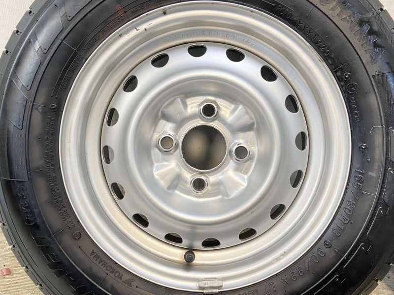 ヨコハマ ブルーアースバンRY55 165/80R13 90/88LT /日産純正  5.0J+ 100-4穴 4本