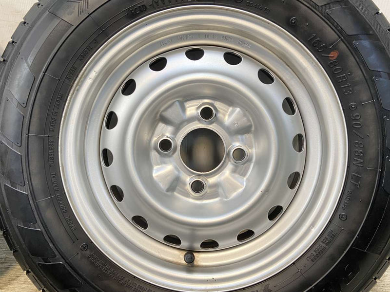 ヨコハマ ブルーアースバンRY55 165/80R13 90/88LT /日産純正  5.0J+ 100-4穴 4本