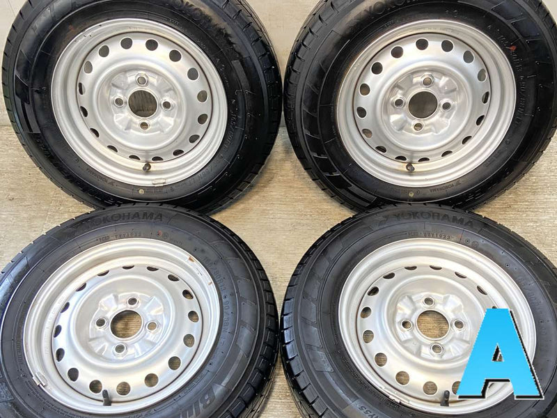 ヨコハマ ブルーアースバンRY55 165/80R13 90/88LT /日産純正  5.0J+ 100-4穴 4本