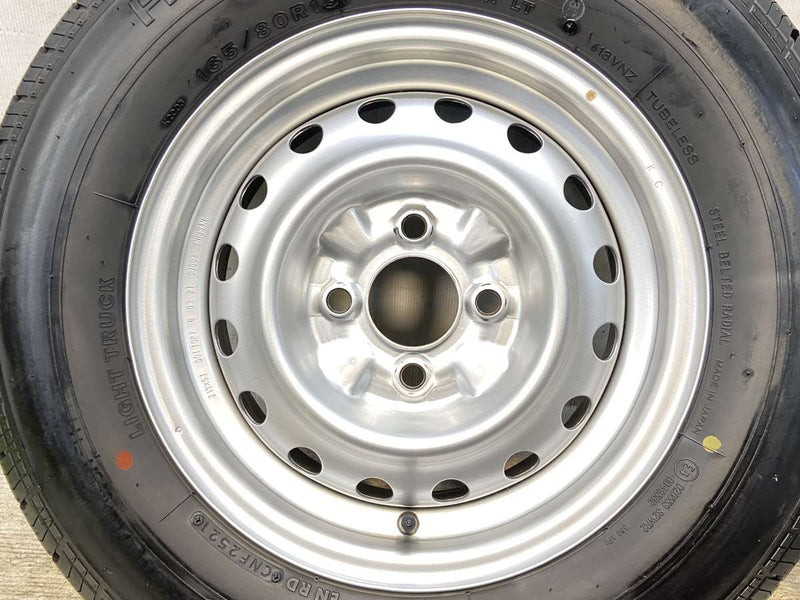 ブリヂストン RD-613STEEL 165/80R13 90/88LT /日産純正  5.0J+ 100-4穴 4本