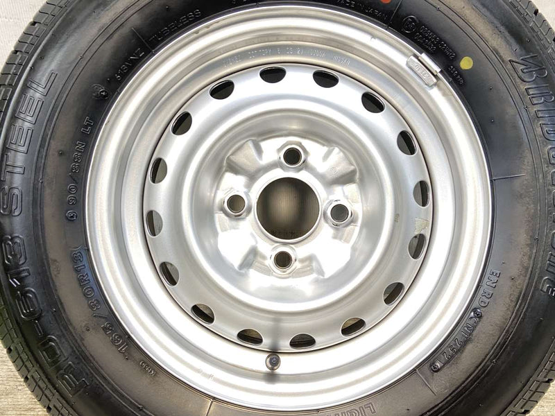 ブリヂストン RD-613STEEL 165/80R13 90/88LT /日産純正  5.0J+ 100-4穴 4本