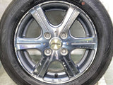 ダンロップ EC202 155/65R13  /　 BRAHMAN 4.5J+48 100-4穴 4本
