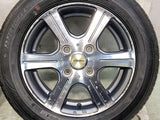 ダンロップ EC202 155/65R13  /　 BRAHMAN 4.5J+48 100-4穴 4本