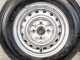 ブリヂストン RD-613 STEEL 165/80R13 90/88LT /日産純正  5.0J+ 100-4穴 4本