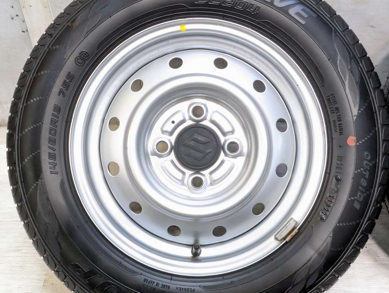 ダンロップ エナセーブ EC204 145/80R13 /スズキ純正 4.0J+ 100-4穴 4