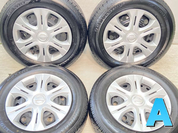 ブリヂストン ネクストリー 185/70R14  /日産純正  5.5J+ 100-4穴 4本