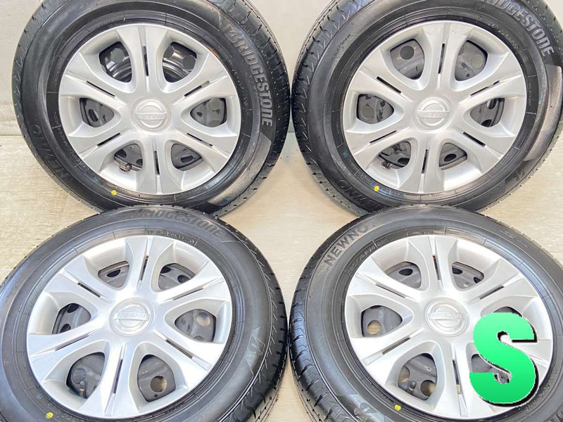 ブリヂストン NEWNO 185/70R14 /日産純正 5.5J+ 100-4穴 4本 – タイヤ  